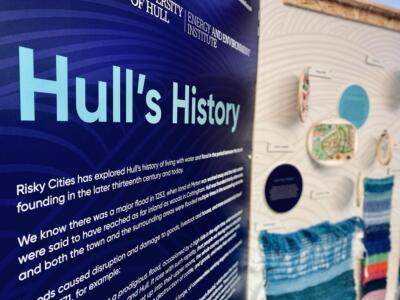A display from the Risky Cities project, focusing on the history of Hull